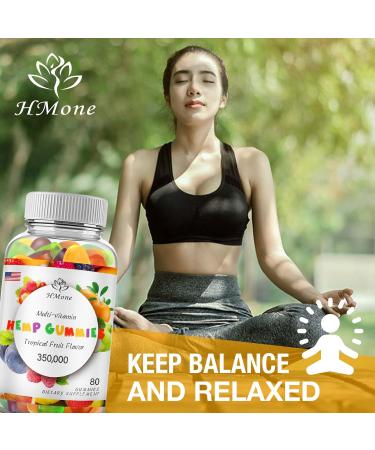 2 Pack Organic Hemp Gummies - Extra Strength High Potency Vegan Candy | Non-GMO Low Sugar Pure Hemp Oil Extract Made in USA - Buy Online on GoSupps.com