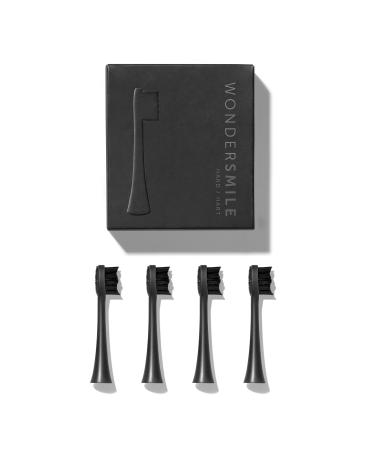 Wondersmile replacement brushes Sound toothbrush (hard ultimate black 4 Pack) - brush heads for Wondersmile sound toothbrush 4 pieces (1 Pack) Ultimate Black - Buy Online on GoSupps.com