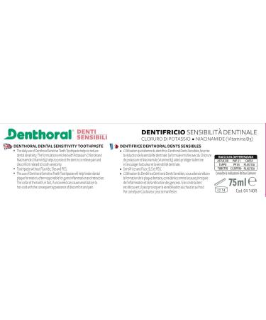  Denthoral Denthoral Toothpaste for Sensitive Teeth 75 ml - Buy Online on GoSupps.com