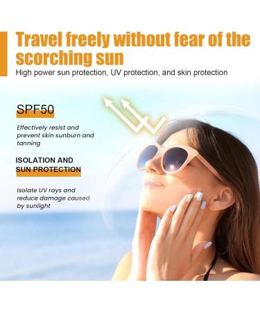Mikabila (04)150ml Sunscreen SPF 50 Sunscreen for Face and Body Moisturizing Sun Cream for Sensitive Skin UVA&UVB Protection Daily Hydrating Sunscreen Sun Protect & Moisture Sun Cream - Buy Online on GoSupps.com