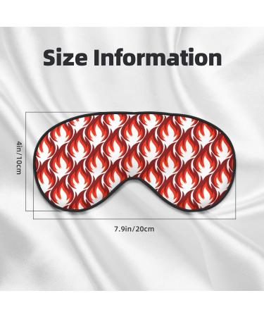 Fire Symbols Sleep Mask - Double-Sided Adjustable Eye Mask for Perfect Shading & Reduced Eye Edema | Soft Comfort for International Shipping - Buy Online on GoSupps.com