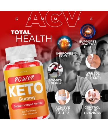 Power Keto ACV Gummies - Advanced Formula for Health - 30 Day Supply - Buy Online on GoSupps.com