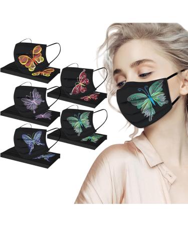 Winfer 3-Layer Disposable Mouth Protection 50/100 Pack Colored Print Breathable Bandana Scarves for Adults | International Shipping Available - Buy Online on GoSupps.com