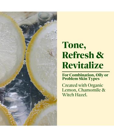 Buy Lemon Sparkle - Organic Lemon & Chamomile Facial Toner for Oily/Combination Acne-Prone Skin | Revitalizing & Natural Skincare - International Shipping - Buy Online on GoSupps.com