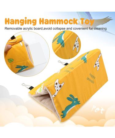 RANYPET Winter Warm Bird Nest House Hanging Hammock Velvet Shed Hut Cage for Parrot, Parakeet, Cockatiels, Budgies Plush Fluffy Hideaway Sleeping Bed for Birds - Buy Online on GoSupps.com