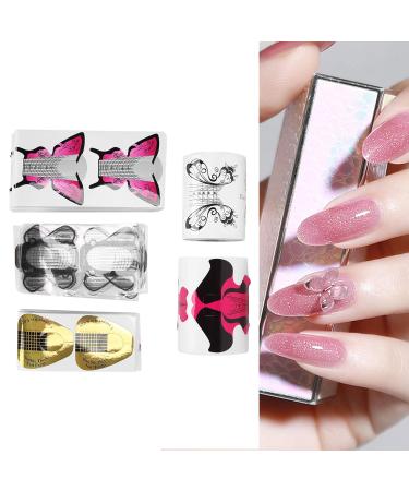 500 Pieces Nail Art Forms & Accessories | Self-Adhesive French Nail Extension Stickers - Fiberglass & Silk PVC Decals - Buy Online on GoSupps.com