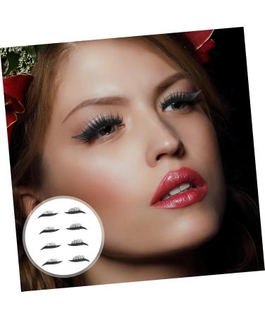 DOITOOL 4 pairs Dense Decal Black Glitter Waterproof Tools Eye Eyelash Line Eyeliner Strip Makeup Stickers - Buy Online on GoSupps.com
