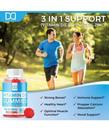 Fit Ox Immune Support Vitamin D3 Gummies 5000 IU - 2 Pack (60 Count) - Buy Online on GoSupps.com