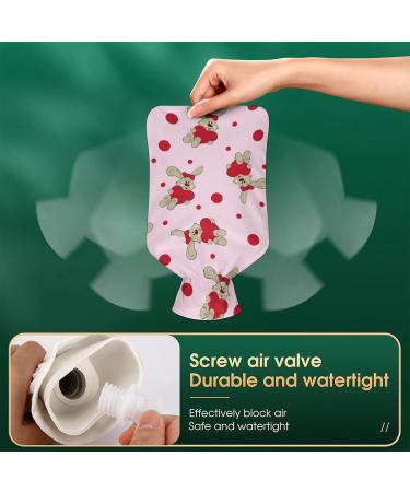 Rabbit Hot Water Bottle with Plush Cover - Hand Warmer for Adults & Children | 26.5x15.3cm - International Shipping Available - Buy Online on GoSupps.com