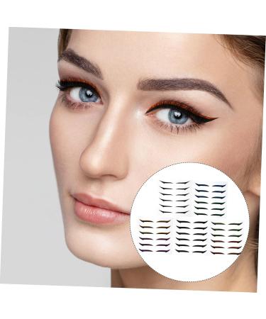 PLAFOPE 72 Pairs Glitter Eyeliner Reusable Eyeliner Sticker Instant Eyeliner Stickers Double Side Tape - Buy Online on GoSupps.com