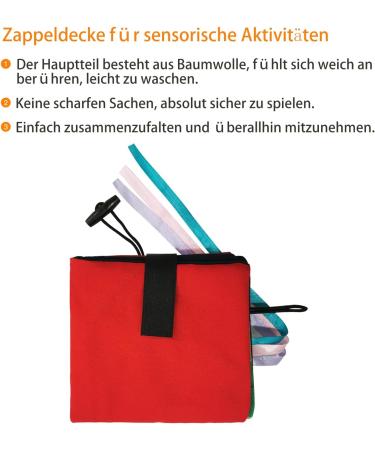 Dementia Fidget Blanket for Alzheimer's & Seniors | 60x30cm Sensory Occupation Aid for Anxiety & Asperger's - Buy Online on GoSupps.com