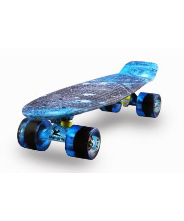Skateboards Complete 22 Inch Mini Cruiser Retro Skateboard for Kids Boys Youths Beginners The Starry Sky