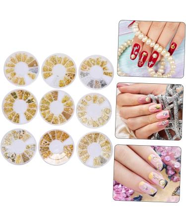 FRCOLOR 54 Boxes Nail Art Accessories Moon Heart Nail Art Nail Art Supplies Nail Art Sticker Nail Embellishments Nail Art Decoration Punk Jewelry Metal Nail Art Manicure White Plastic Disc - Buy Online on GoSupps.com