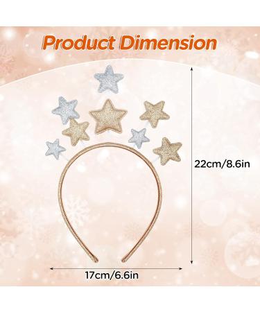 Greoer Children Star Headband Cute New Year Headbands for Women and Girls Stylish Glitter Star Headband Children's Christmas Hair Accessories for Christmas New Year Party Birthday Daily Decor - Buy Online on GoSupps.com