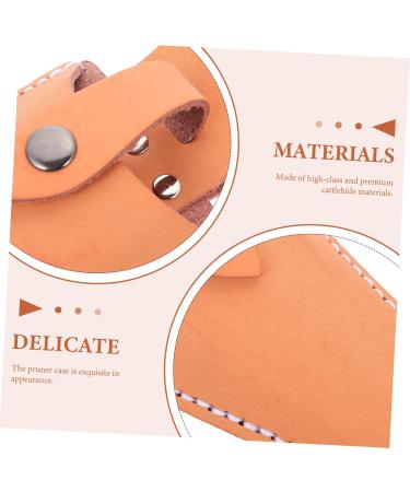 Vintorky Garden Shear Belt Holster Case - Leather Pocket for Garden Tools & Hairdressing Scissors - 21x9.5x5cm - Durable Stylish Orange - Buy Online on GoSupps.com