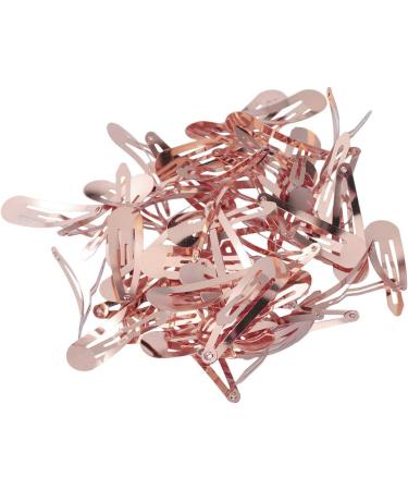 50Pack Hair Barrettes Hair Clips No Slip Metal Hair Snap Clips for Girls and Women 2 Inch/ 50mm (Rose Gold) - Buy Online on GoSupps.com