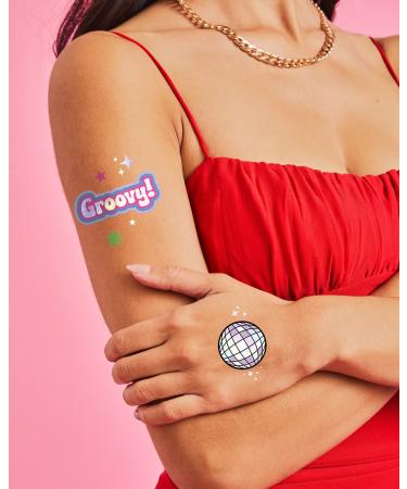 XO Fetti Last Disco Temporary Tattoos - 42 Glitter Styles | Bachelorette Party Decor & Bridal Shower Supplies - Buy Online on GoSupps.com