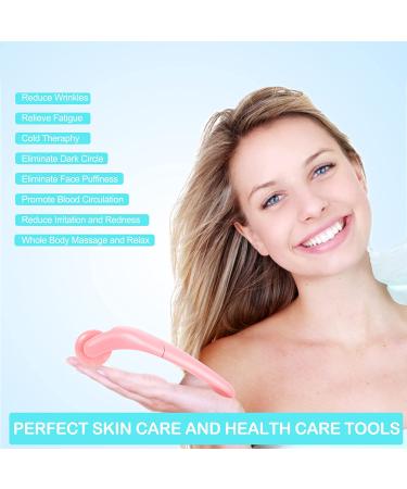 2 Pack Ice Rollers for Face, Eyes, and Body Relief - Skin Care Tool for Migraine Relief and Blood Circulation - Green + Pink - Buy Online on GoSupps.com