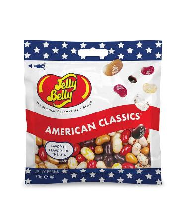 Jelly Belly Top 3er Mix - 20 Flavours American Classics & Cotton Candy Jelly Beans (3 x 70g) - International Shipping Available - Buy Online on GoSupps.com