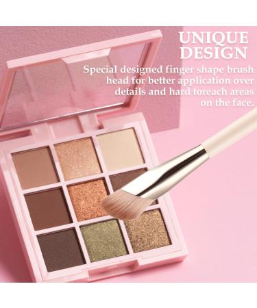Gjinxi Angled Flat Concealer Brush Under Eye Concealer Brush Mini-sloped Concealer Brush Dense Synthetic Contour Brush Foundation Brush Face Brush Concealer Brushs Make Up Brushes - Buy Online on GoSupps.com