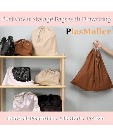 Set of 6 Pink Silk Cloth Dust Cover Storage Bags for Handbags, Purses, Shoes - 23.6 x 19.6 in - Buy Online on GoSupps.com