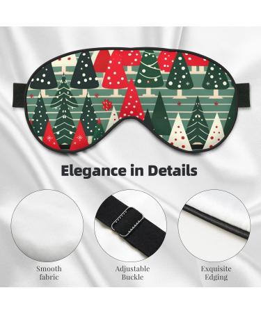 Buy SSIMOO Christmas Trees Print Ultra-Soft Eye Mask Light-Blocking for Comfort & Restful Sleep - International Shipping Available - Buy Online on GoSupps.com