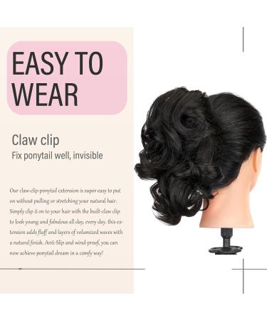 Dcbaboo Short Ponytail Extension Curly 12inch Claw Clip in Ponytail Hair Extensions Long Wavy Synthetic Pony tails Natural Wave One Piece Hairpiece Fake Ponytail for Women Dark Brown 12 inch 110g Dark Brown - Buy Online on GoSupps.com