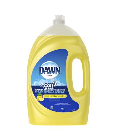 Dawn Ultra Oxi Dish Soap Dishwashing Liquid Lemon Scent 2.21 L Lemon 2.21 l (Pack of 1)