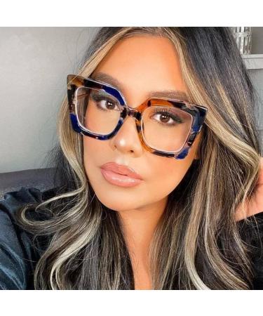 Shop Oversized Cat-Eye Fashion Reading Glasses - Anti-Glare Blue Light Blocking +250 C1 - Global Shipping Available - Buy Online on GoSupps.com