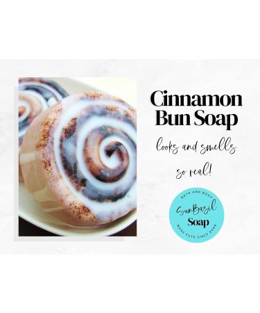 Sunbasil Soap Giant Cinnamon Bun Handmade Soap - Realistic Food-Inspired Design - Buy Online on GoSupps.com