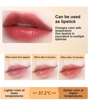 Rouge l vres changeant de couleur sans transfert effet feuille d'or pour femme longue tenue 24 h rouge l vres hydratant en gel e de fleurs pH r actif rose personnalis (3PCS) - Buy Online on GoSupps.com