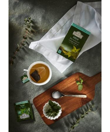 Ahmad Tea Mint Mystique Green Tea - 20 Teabags | 20 Count Pack | Refreshing Mint Flavored Tea - Buy Online on GoSupps.com