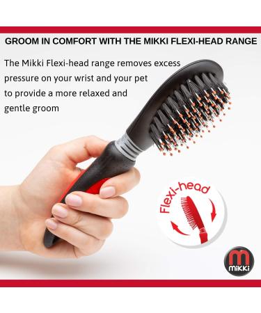 Mikki Puppy & Dog Grooming Set - Slicker Brush Comb & Flea Comb for Gentle Grooming | Best Starter Kit for Pets - Buy Online on GoSupps.com