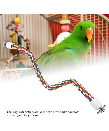 Colorful Bird Rope Bungee Toy - Flexible Parrot Ladder Swing & Cage Accessories - Buy Online on GoSupps.com
