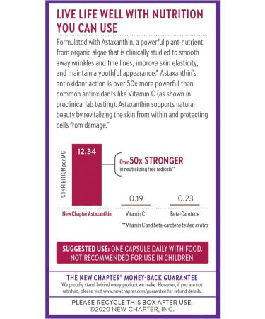 New Chapter Hair Skin & Nails Vitamins with Fermented Biotin+astaxanthin Vegetarian Capsule 30 Count (Pack of 1) - Buy Online on GoSupps.com