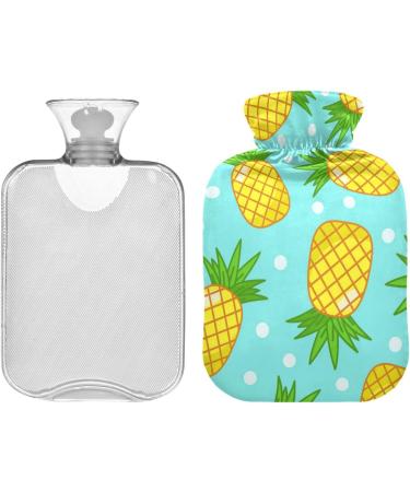 Buy Pineapple Hot Water Bottle with Cover - 2L Hand & Foot Warmer for Pain Relief - International Shipping - Buy Online on GoSupps.com