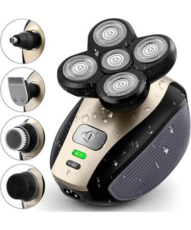 5-in-1 Electric Razor for Men | Rechargeable Wet & Dry Head Shaver Grooming Kit with Beard & Hair Trimmers Ideal Gifts for Men - Buy Online on GoSupps.com