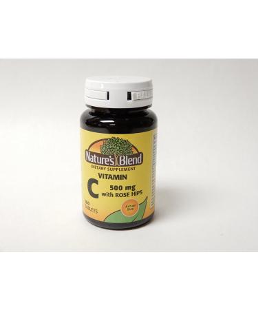 Nature's Blend Vitamin C with Rose Hips 500 mg 100 Tablets