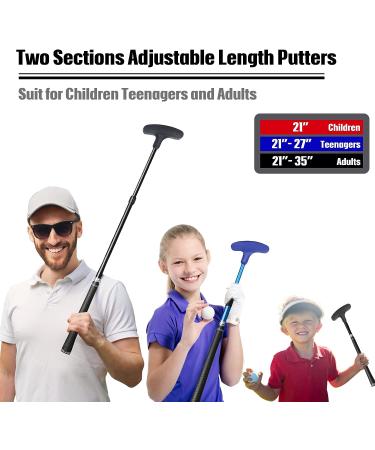 Asyxstar Mini Golf Putter - Two-Way Adjustable Length for Men, Women, and Kids | Includes 5 Golf Practice Balls - Buy Online on GoSupps.com