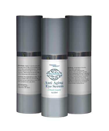 Pro Derma PGX 2x Anti Aging Eye Serum - 2 Month Supply for Youthful Appearance, Reduced Puffiness, Wrinkles & Dark Circles - Buy Online on GoSupps.com