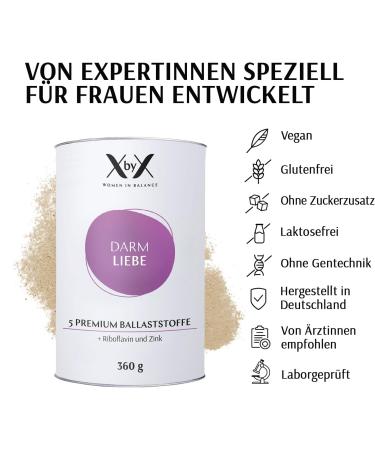 Xbyx Intestine Love - Vegan Gluten-Free Powder for Healthy Weight Loss | 360g | Premium Fiber for Intestinal Health | No Sweeteners or Artificial Flavors | Made in Germany - Buy Online on GoSupps.com
