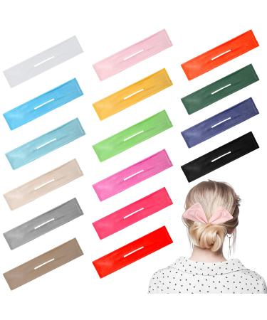 16 Pcs Deft Bun Donut Hair Maker French Hairstyle Shaper Multicolor Cloth Hair Clip Bun Hair Twister Flexible Hair Clips Hair Accessories for Girl Women Hair Braiding(Bright Colors)