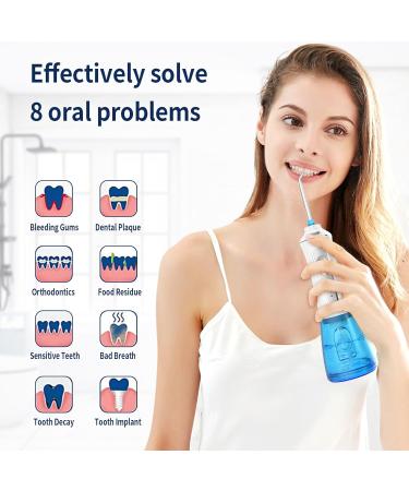 Dental Water Flosser - Cordless IPX7 Oral Irrigator 5 Modes 7 Jets Rechargeable Plaque Removal High-Pressure Water Jet for Optimal Oral Hygiene - Buy Online on GoSupps.com