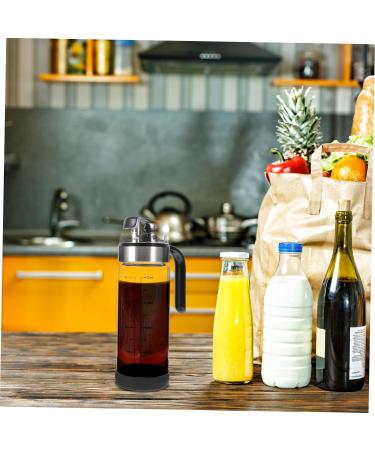 Alipis 3pcs Automatic Opening and Closing Oiler Glass Vinegar Pot Oil Container Syrup Bottle Soy Sauce Bottle Vinegar Container Soy Sauce Container Oil Bottle Stainless Steel Olive Oil Pp 22X7X7CMx3pcs As Shownx3pcs - Buy Online on GoSupps.com