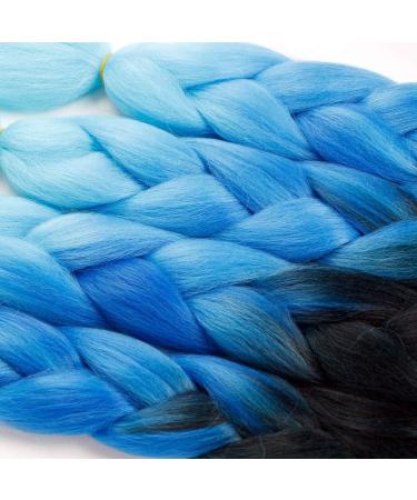 Ombre Jumbo Synthetic Braiding Hair Crochet Blonde Hair Extensions Jumbo Braids For Women(23) 24inch 23 - Buy Online on GoSupps.com