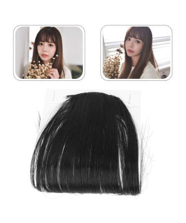 FRCOLOR Clip-in Hair Bangs Extensions - Natural Color Synthetic Hair Fringe Piece - Buy Online on GoSupps.com