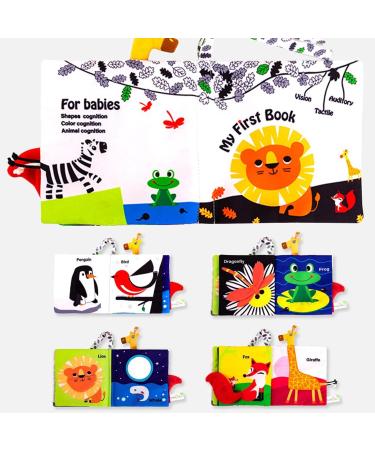 Soft Book Educational Cloth Book with Sound Touch and Feel Books Early Educational Stimulation Toys for Infants Built-in Sound Paper Fovolat Lion - Buy Online on GoSupps.com