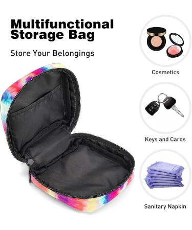 Colorful Tie-dye Menstrual Storage Bag | Period Pouch for Women & Teen Girls | Multi-colored 1pcs - Buy Online on GoSupps.com