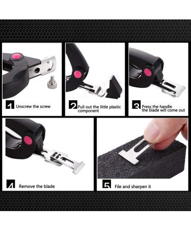 yixue Nail Clippers Professional Uv Gel False Nails Tips Cutter Fake Nail Clippers Cutter Trimmer Stainless Steel Manicure(Black) - Buy Online on GoSupps.com