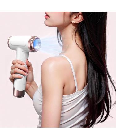 Cordless Hair Dryer 200W Portable Blow Dryer Low Noise USB Rechargeable Travel Hair Dryer for Women Outdoor Camping Beaches Dormitory (US Plug) US Plug White - Buy Online on GoSupps.com
